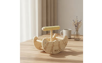 Wood Bird Perch Stand Safe Rocking Bird Perch Long-Lasting Stable for Parrots, Tabletop