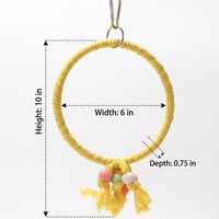 Bird Swing and Ladder Set with Climbing Toys for Birds, Hanging Toys for Birds with Bells and Rope Perch, Enrichment for Parakeets and Conures