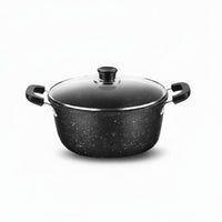 Induction Compatible Non-Stick Soup Pot Easy to Clean Maifan Stone Cooking Pot Thickened Bottom Stockpot for Kitchen