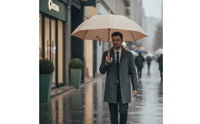 Long-Handle Umbrella Auto-Open Automatic Umbrella Wind-Repelling for Commuters, Business Professionals, Daily Commute, Travel