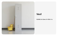 Long-Lasting Steel Cleaning Cabinet Rust-Proof Broom Mop Storage Cabinet Large Capacity Janitorial Tool Locker Hanging Rod for Property Managers, Homeowners, DIY Enthusiasts, Utility Room, Office, Hospital, Workshop