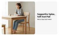 Nordic design Upholstered Wooden Chair Minimalist Design Seating Furniture Ergonomic spinerest Accent Seat Sturdy Frame for Homeowners, Restaurant Owners, Interior Designers, Dining Room, Kitchen, Cafe, Home Office
