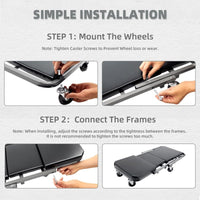 Shengjie 36-inch Foldable 3-in-1 Adjustable Z-Shape Auto Repair Creeper Stool