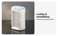 Desktop Misting Fan Quiet Twin Fan Humidifier Low Noise Portable Water-Cooled Climate Control Device for Students, Office Workers, Dorm Room, Bedroom