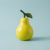 Living Room Decor Handmade Ceramic Fruit Ornament, Porcelain Figurine with Traditional Chinese Design, Glazed Decoration for Entryway and TV Cabinet