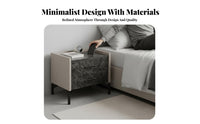 Nightstand with Drawers Light Luxury artistic design Single-Drawer Nightstand