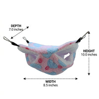 Hamster Hammock and Sugar Glider Sleeping Bag, Double-Layer Polyester Hanging Pet Bed, Warm Squirrel Nest for Small Squirrel Hamster Rat Cage