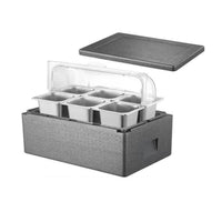 Insulated Food Display Box Thermal Container Chilled for Caterers, Vendors