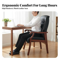 Four-Legged captain's Chair Multi-Purpose Armchair Padded Seat for Study Room