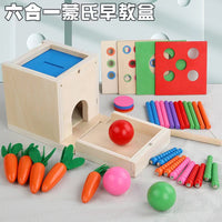 Fujilai Wooden Multi-Function Activity Box for Early Education