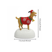 Screaming Goat Figure Funny Expressive Caprine Book Desktop Decoration Novelty Gift Set for Office