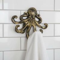 Squid Wall Hook Heavy Duty Vintage Nautical Hook Unique Design for Entryway