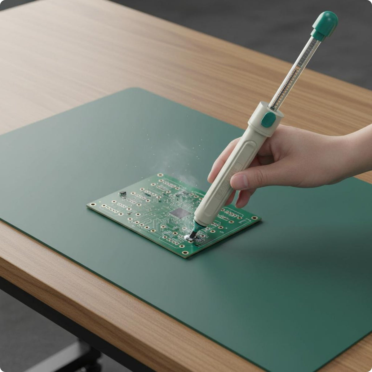 Manual Solder Extractor Anti-Slip Solder Remover Tool Lightweight