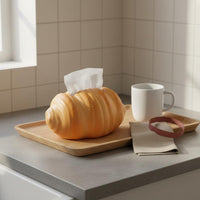 Croissant Tissue Box Luxury Feel Household Supply Easy to Clean for Living Room