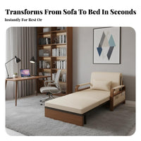 Pull-extendable Sofa Bed Foldable transformable Couch expandableable Space-Saving for Residents, Students, Small areas