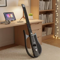 Electronic Smart Guitar Beginner-Friendly Foldable Guitar Compact Instrument Portable for Beginners, Travelers, Home Practice