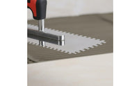 Serrated Rim Square Notch Trowel Ergonomic Handle Notched Trowel Adhesive Spreader for Professionals, DIY Enthusiasts, Construction, Home Improvement