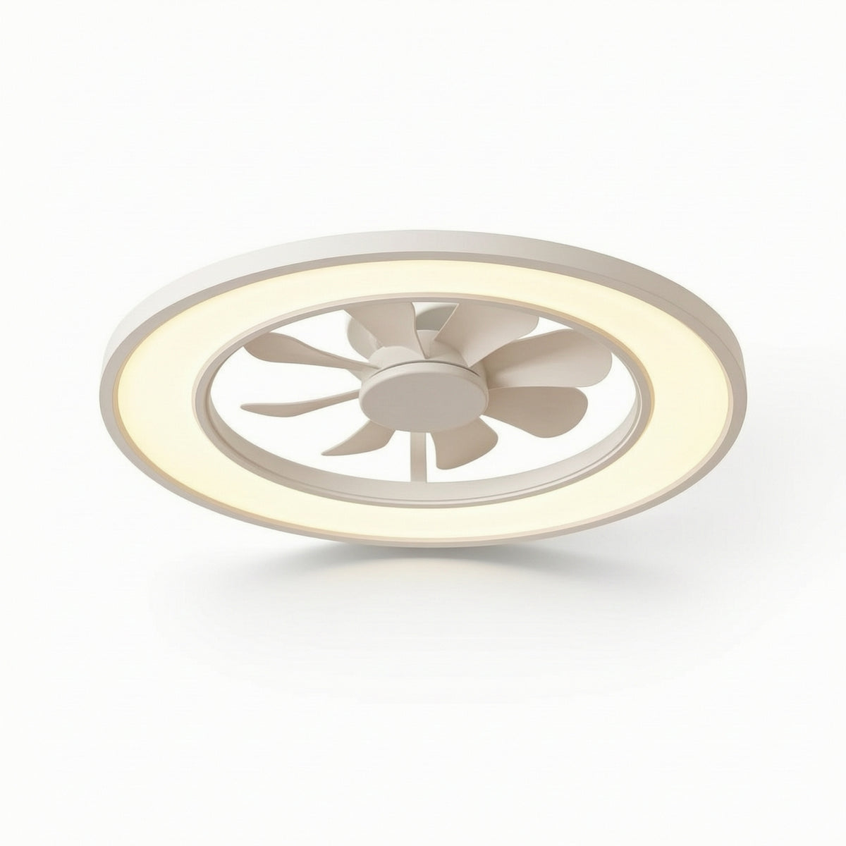 Ceiling Fan with Light Circular Light Smart Ceiling Fan Light Flush-Mount