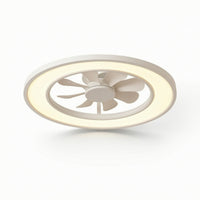 Ceiling Fan with Light Circular Light Smart Ceiling Fan Light Flush-Mount