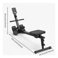 Rowing Machine Rail Home Rowing Machine Metal Frame Exercise Rower