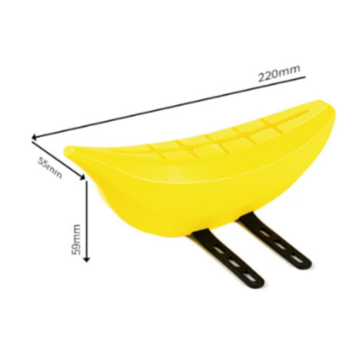 Novelty Design Banana Shaped Bike Bag Lightweight 3D Printed Cycle Case Long-Lasting Banana Shaped Bag Easy Reach for Cyclists, Mountain Biking, Commuting