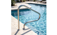 Rustproof Pool Handrail Corrosion-Resistant Pool Grab Long-Lasting Easy-Grip for Swimmers
