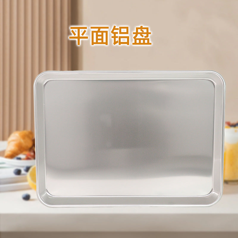 New Flat Perforated Square Aluminum Baking Pan, Thickened, Large Size, Commercial Use