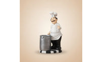 Chef Figurine with Utensil Kitchen Chef Figurine Countertop for Bakers