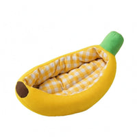 Fruit-Shaped Pet Bed Easy to Clean Banana-Shaped Pet Bed Private Hideaway Cushioned dog nest for Cats