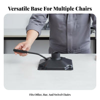 Office Chair Lift Mechanism High Load Capacity Bar Stool Height Adjustment Plate Single Lever Activation Swivel Chair Base Plate