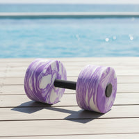 Water Dumbbell with Foam Weights Soft Aquatic Exercise Dumbbells Easy-Grip Pool Resistance Bar for Swimmers, Fitness Enthusiasts, Rehabilitation