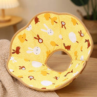 Soft Pet Cone and Kitten Cone with Drawstring, Nylon Cartoon Style Puppy Cone for Small Dogs, Pet Neck Cone for After Surgery Anti Bite Lick Use