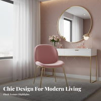 Beetledesign Chair Nordic Design Home Seating Shell-Shaped Seat for Hotel, Women