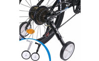 Wide-Tire Training Wheels with Metal Brackets Adjustable Cycle Training Wheels Stable Stabilisers Sturdy for Children, Beginners, Geared Bikes
