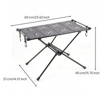 Lightweight Camping Table with Hooks Compact Folding Camping Table Sturdy Furniture Stable for Backpackers