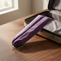 Mahjong Rack Pouch Scratch-Protective Velvet Drawstring Pouch Metal Cord Tips