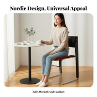 Upholstered Shell Chair Nordic Design Seating Furniture Minimalist design adaptable for Cafe Owners, Dining Room, Home Office