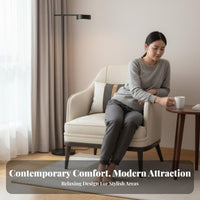 Single-Seater Club Chair Modern Design Armchair Versatile Design Soft Cushioning for Readers, Adults, Hotel Lobby, Office