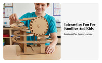 Electric Marble Course DIY Assembly Electric Mechanismized Cardboard Course Hands-on Learning Educational Toy for Children, Science Fair