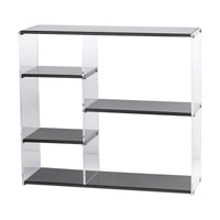 Stainless Steel and Acrylic Desktop Cup Holder, Multi-layer Display Rack, Modern Simple Style