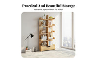 Space-Saving Multi-Tier Standing Shelf Multifunctional storage single unit Simple Assembly Storage Rack Sturdy and long-finaling for Book Lovers, Apartment Dwellers, Decor aficionados, Living Room, Bedroom, Study