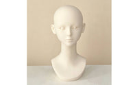 Mannequin Head Bust Mannequin Head with Shoulders Life-Size Face Model for Hair Stylists, Studio Photography