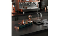 3 Pieces Coffee Tamper Holder Multifunction Espresso Tamping Station Wood Grain