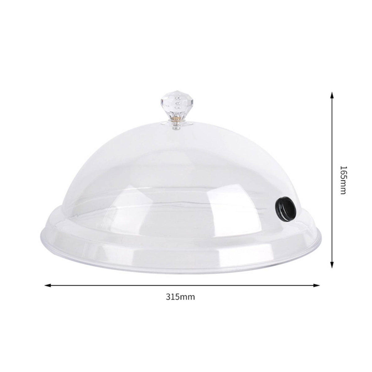 Scientific Gastronomy Dome Transparent Design Infusing Cloche Sealed Port