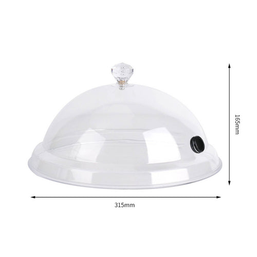 Scientific Gastronomy Dome Transparent Design Infusing Cloche Sealed Port