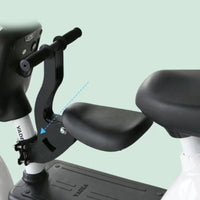 Electric Two-Wheeler Child Seat Foldable Front-Mounted Child Two-Wheeler Seat Padded Sturdy for Toddlers, Commuting