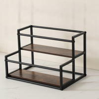 Countertop Seasoning Rack Industrial Countertop Organizer Compact for Kitchen