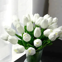 Artificial Tulip Bouquet for Wedding Living Room Decoration (10 pcs)