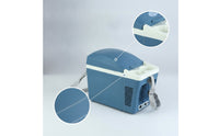 Portable Car Refrigerator Compact 12V Car Fridge Space Saving Mini Fridge with Carry Strap for Travelers, Students, Office