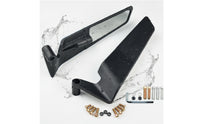 Matte Black Blade Motorcycle Mirror Adjustable Motorcycle Rearview Mirror Sleek Sturdy for Handlebars